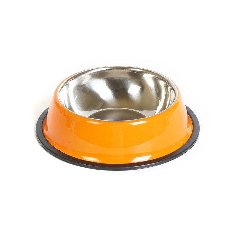 Stainless steel pet bowl - Orange