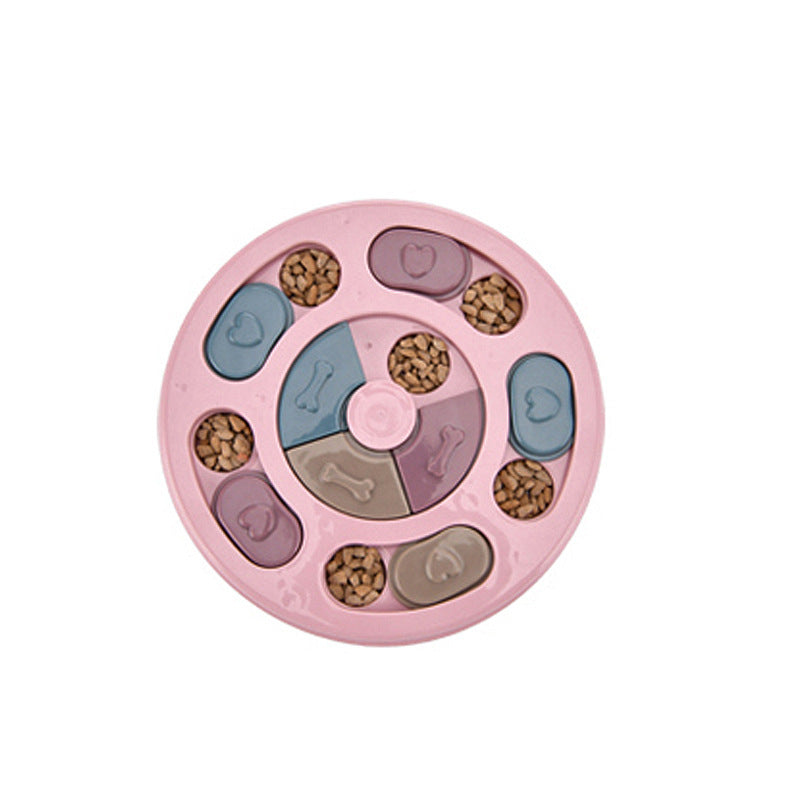 Dog Puzzle Toys - Round Pink