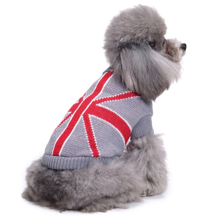 Pet Jumper- Red and Grey