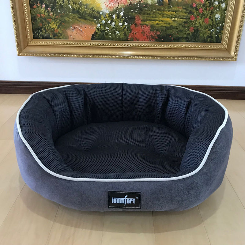 orthopaedic dog bed with memory foam and non-slip base