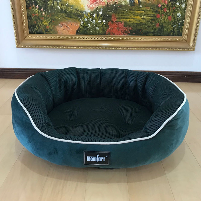 orthopaedic dog bed with memory foam and non-slip base