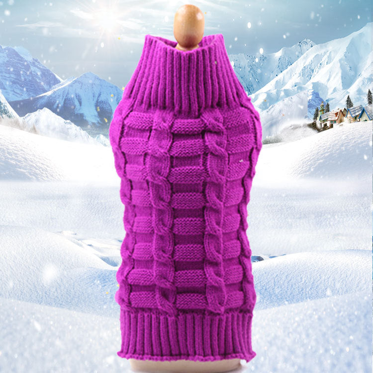 Woollen Pet Jumper - Purple