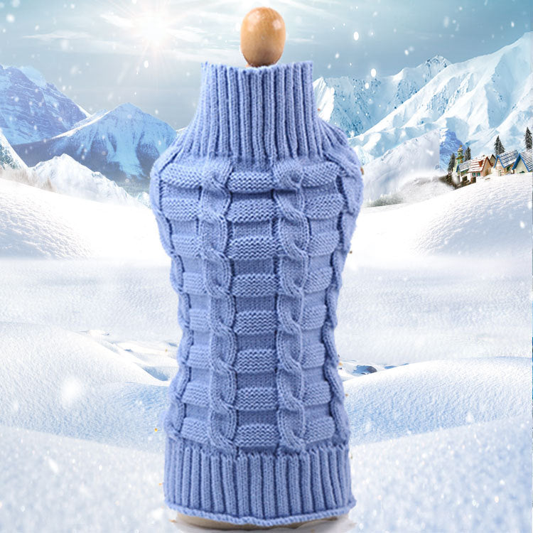 Woollen Pet Jumper - Blue