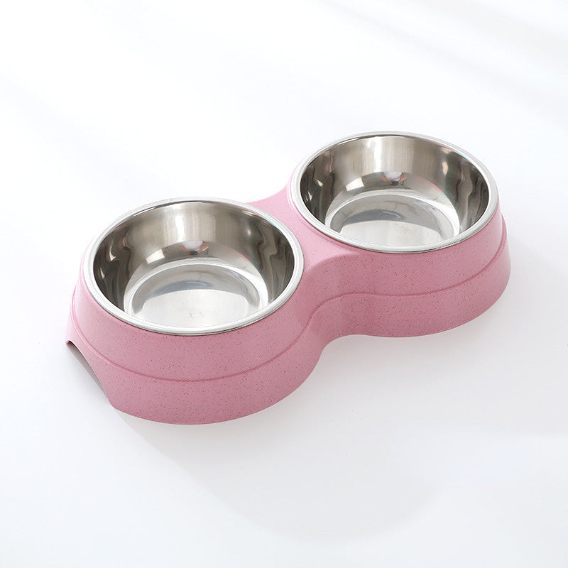 Double Pet Bowls - Pink