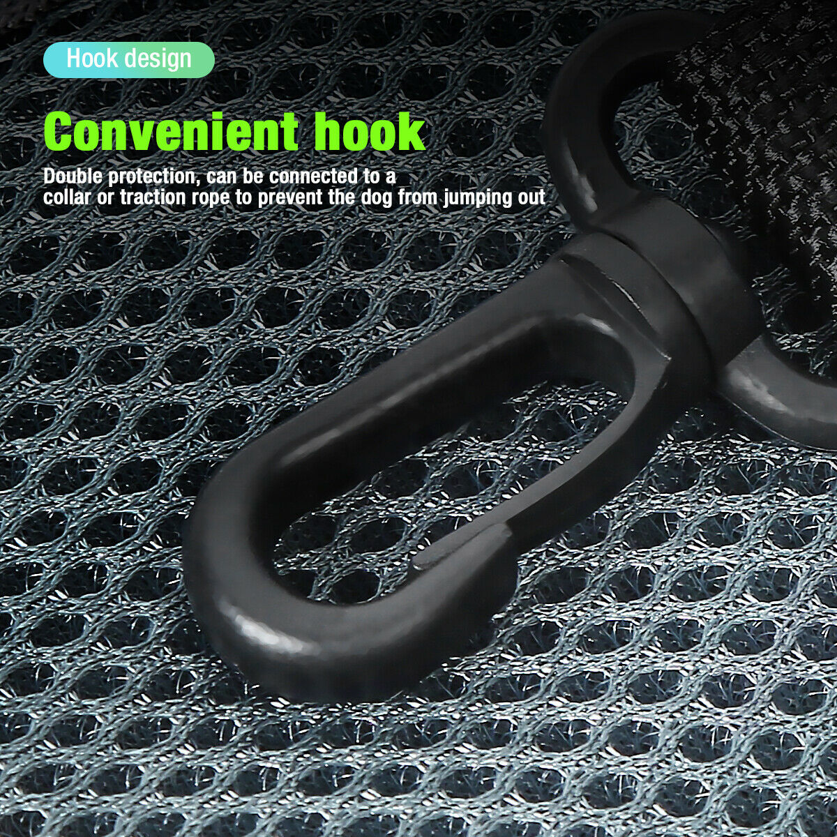 Dog Carrier Bag - Safety Hook