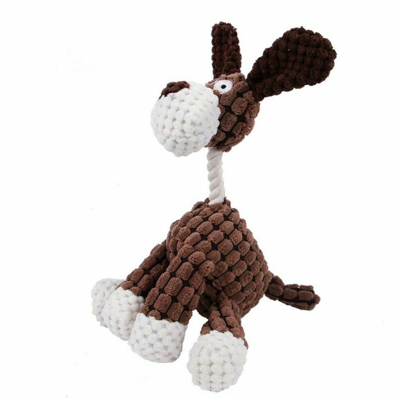 Squeaker Squeaky Plush Sound Toys - Brown Giraffe