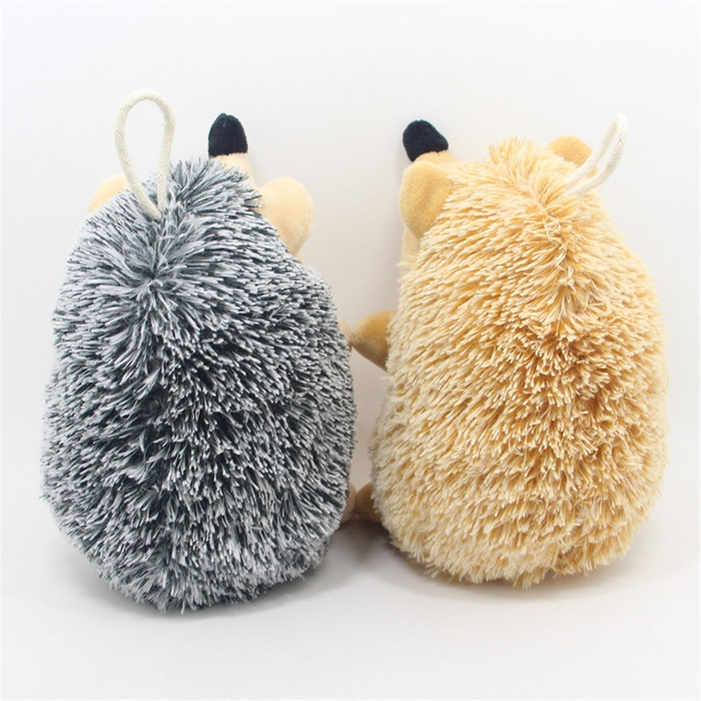 Plush Hedgehog Pet Toy - Back View