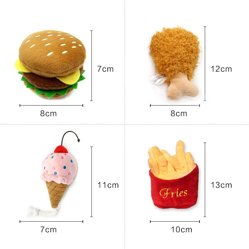 Fast Food Pet Toy with Sound