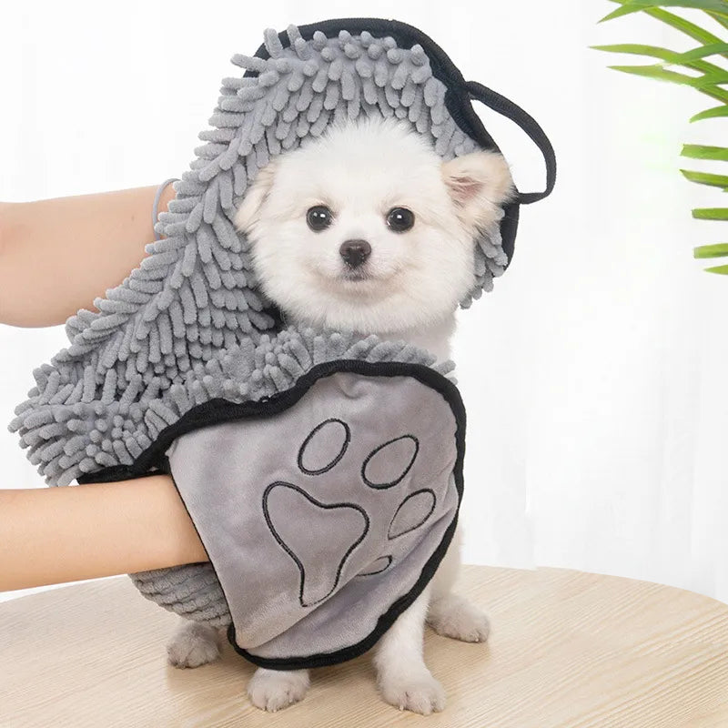 Absorbent Dog Towel - Grey