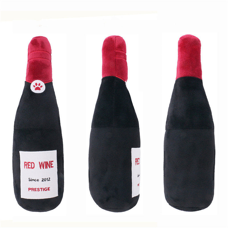 Plush Toy Wine Bottle - Red Wine