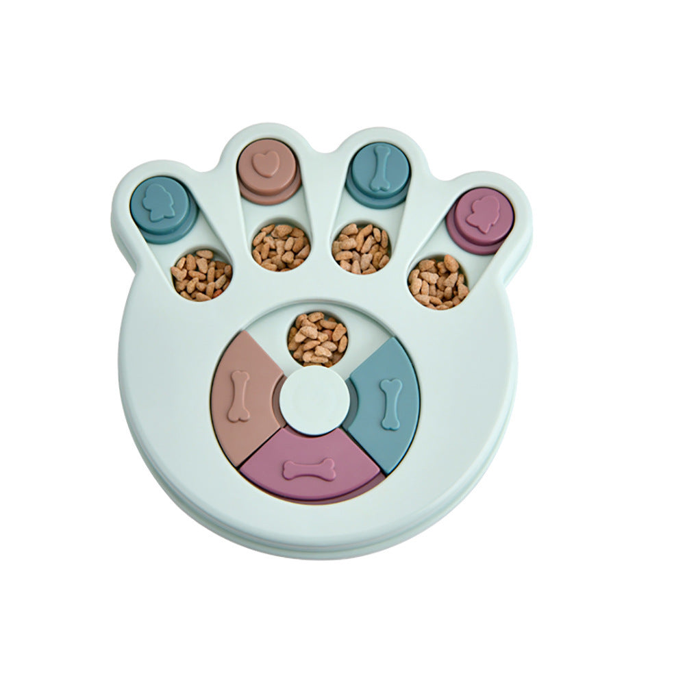 Dog Puzzle Toys - Footprint Blue