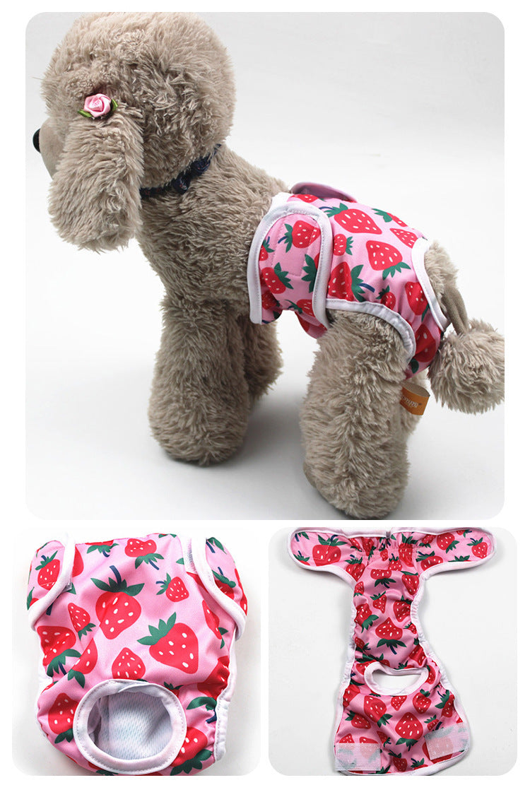 Female Dog Diapers - Strawberry
