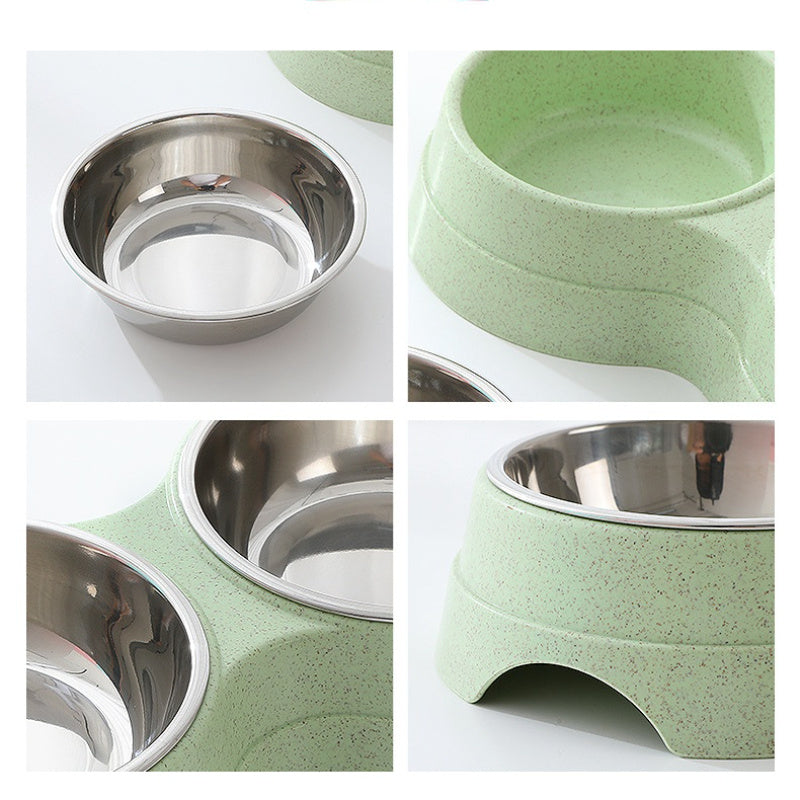 Double Pet Bowls - Green Design