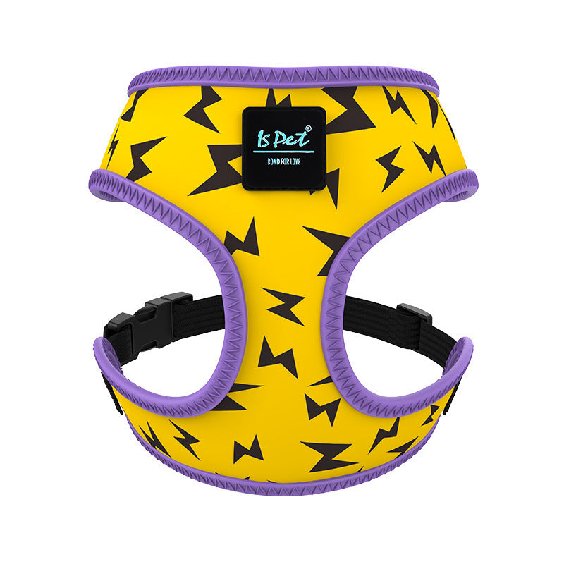 Pet vest-style harness providing safety and style for outdoor adventures