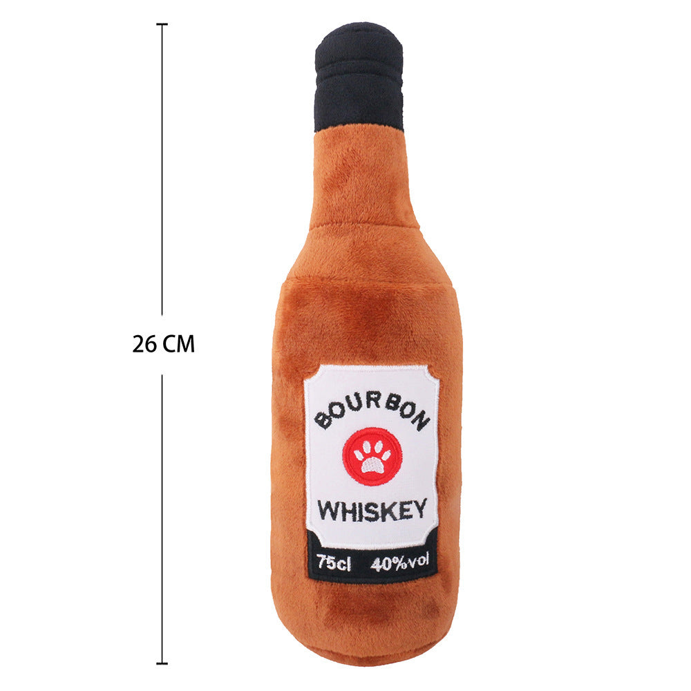 Plush Toy Wine Bottle - Bourbon