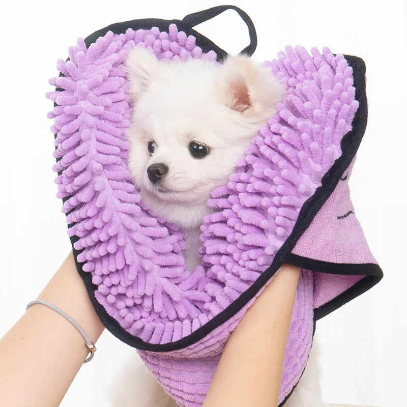 Absorbent Dog Towel - Purple
