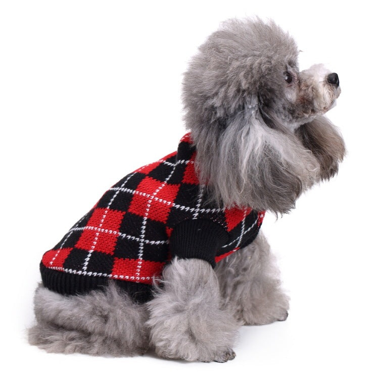 Pet Jumper - Red Tartan