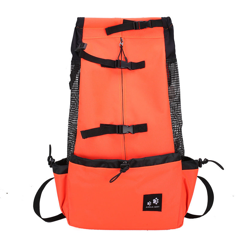 Portable Pet Dog Carrier Bag - Comfortable Backpack - Orange
