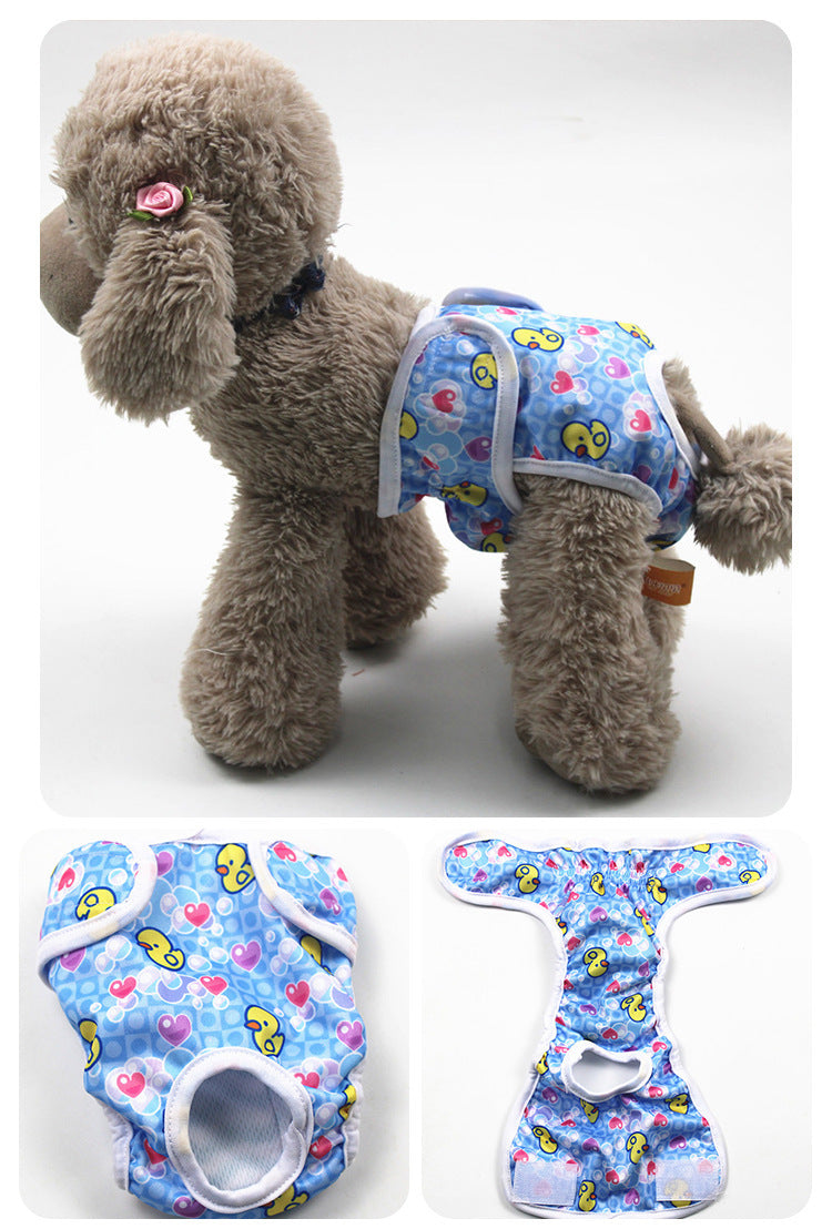 Female Dog Diapers - Duck Design