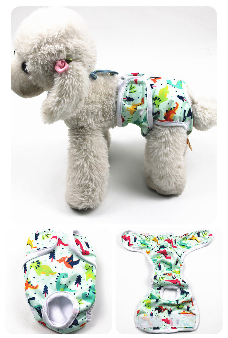Female Dog Diapers - Dinosaur