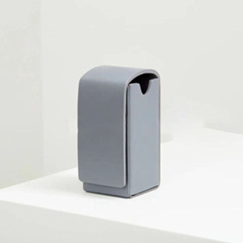 Poop Bag Holder - Leather Light Grey