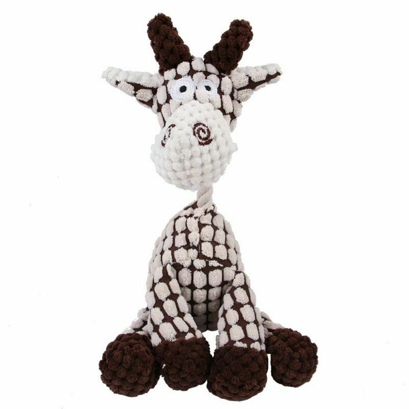 Squeaker Squeaky Plush Sound Toys - White Giraffe