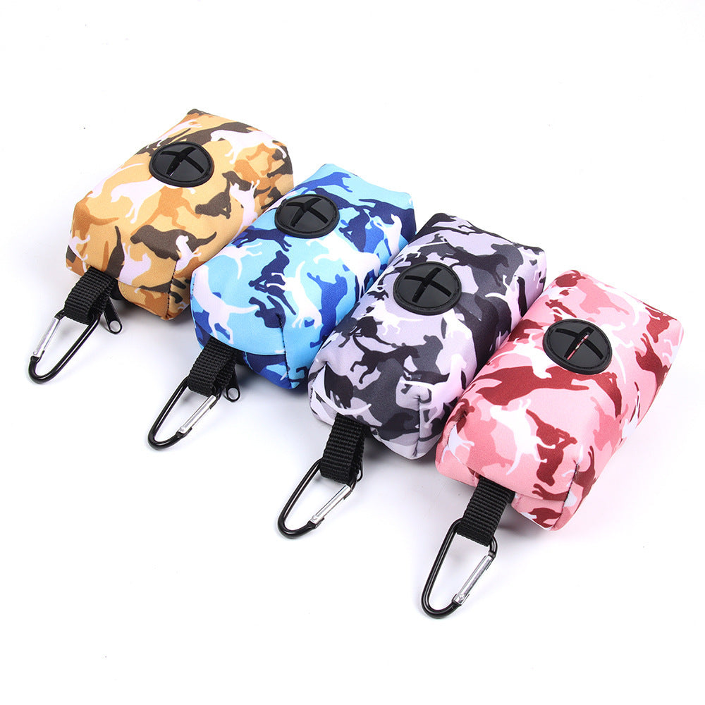 Printed chest harness set for dogs with adjustable straps and matching rope leash - durable pet supplies