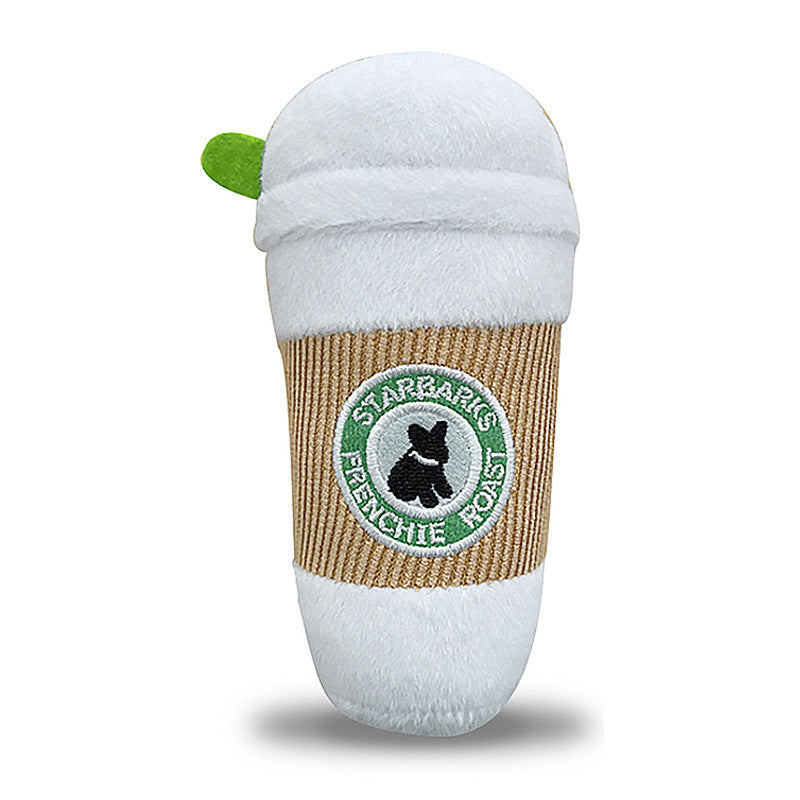 Starbarks Plush Pet Toy - White