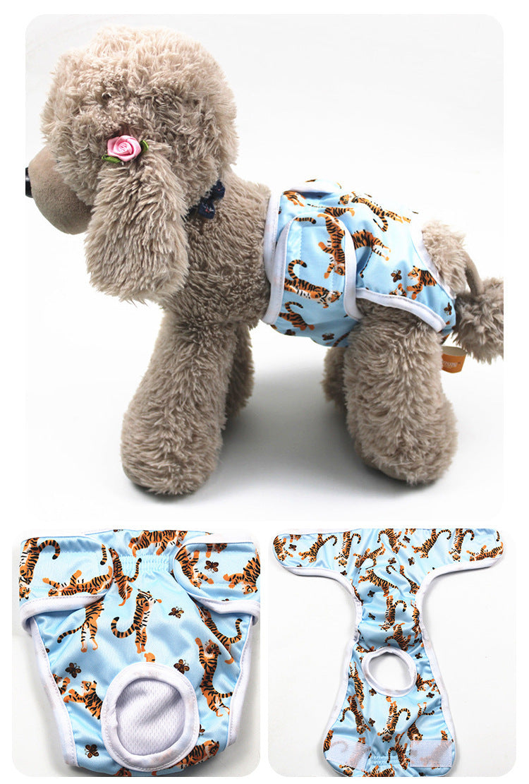 Female Dog Diapers - Tiger