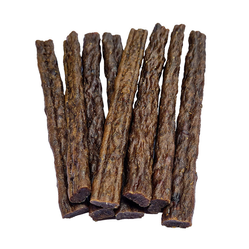 product photo of kangaroo and venison treats for dogs - Bush Sticks - All Barks