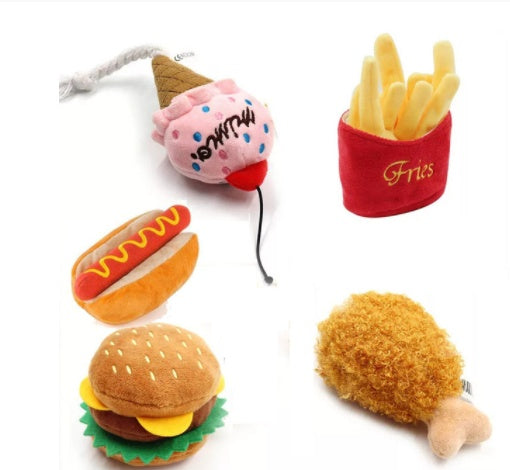 Fast Food Pet Toy with Sound