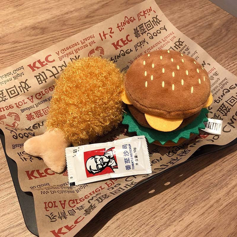 Fast Food Pet Toy with Sound