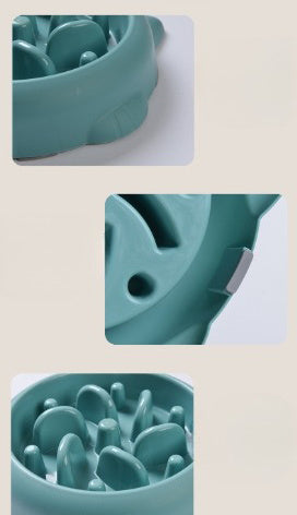 Slow Feeder Bowl - Blue Design