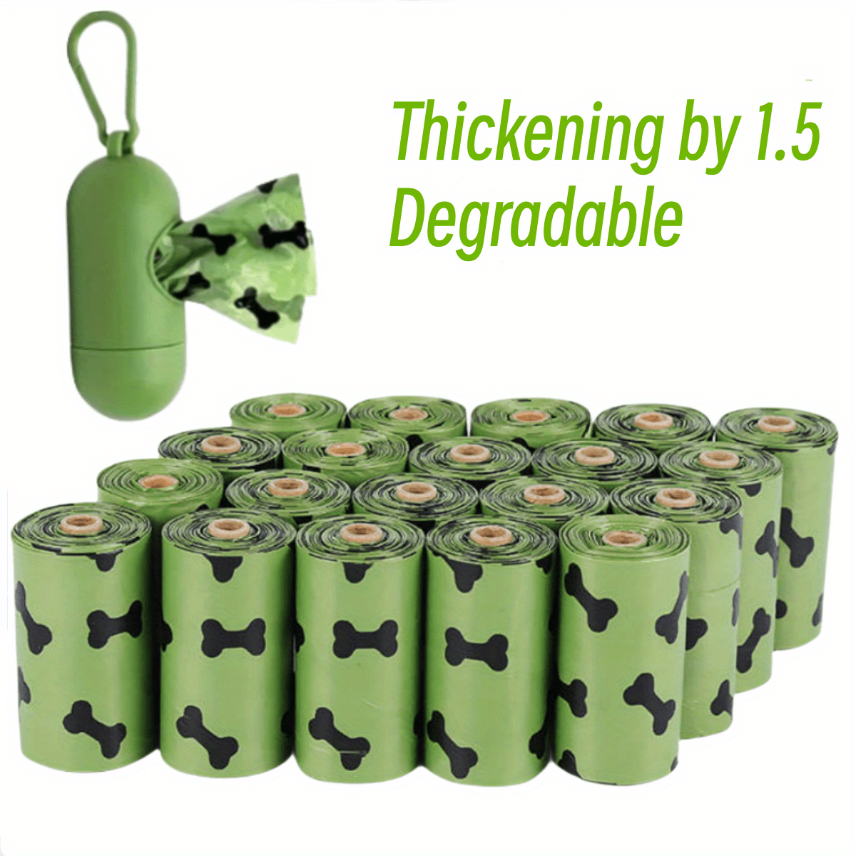 Dog Waste Bags With Dog Poop Bag Dispenser