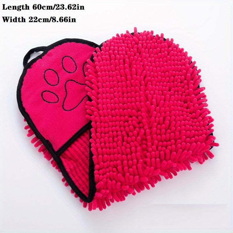 Absorbent Dog Towel - Red