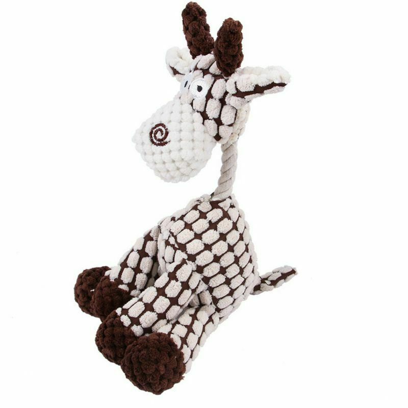 Squeaker Squeaky Plush Sound Toys - White Giraffe