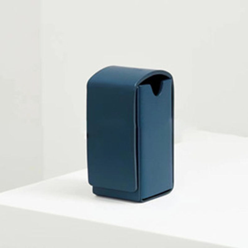 Poop Bag Holder - Leather Blue