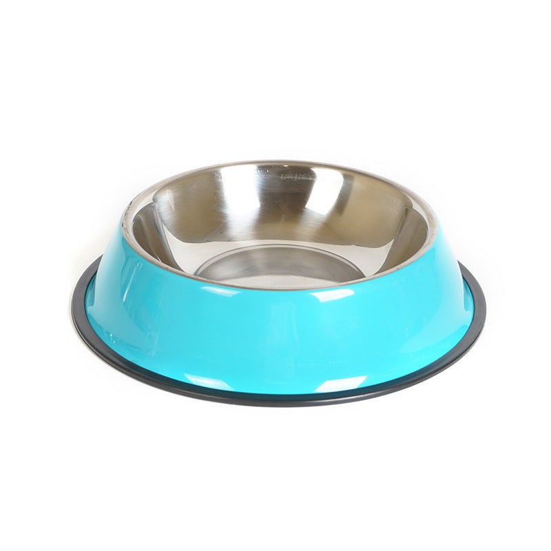 Stainless steel pet bowl - Blue