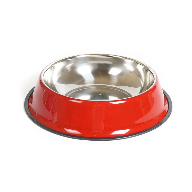 Stainless steel pet bowl - Red