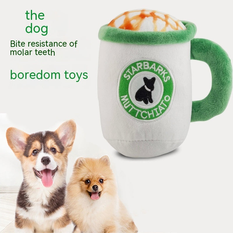 Starbarks Muttchiato Coffee Cup Dog Toy – Durable, Sound-Fun, Perfect for Playtime