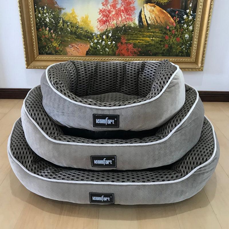 orthopaedic dog bed with memory foam and non-slip base