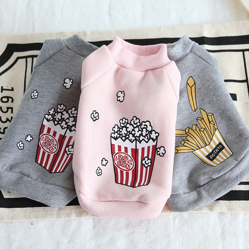 Popcorn & Chips Winter Warm Pet Hoodie