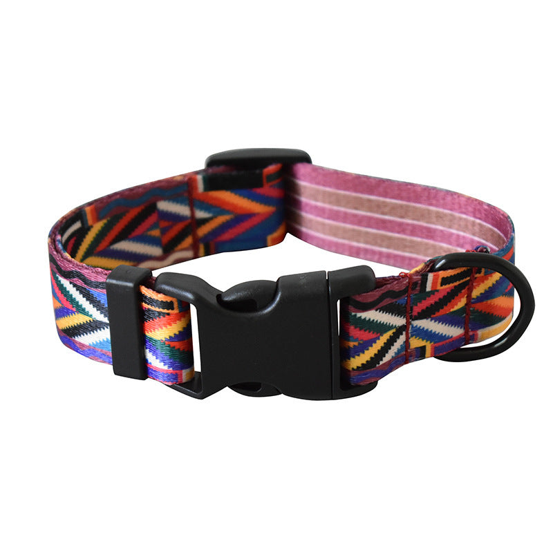 Colourful Cotton Dog Collar – Bright, Comfy & Full of Personality