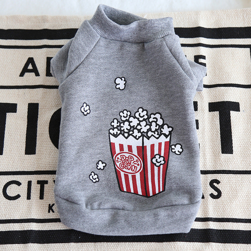Popcorn Winter Warm Pet Hoodie - Grey