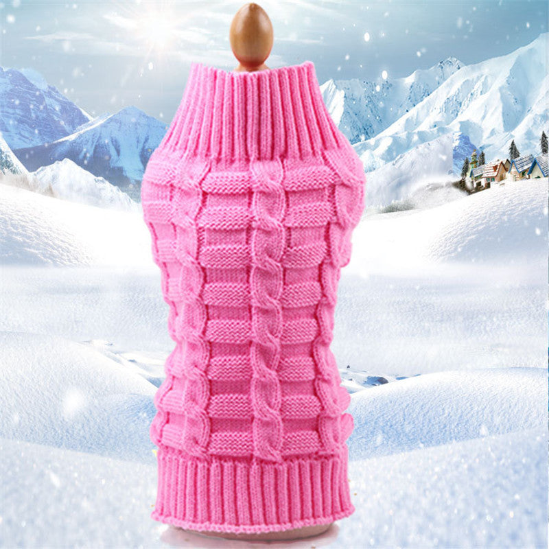 Woollen Pet Jumper - Pink
