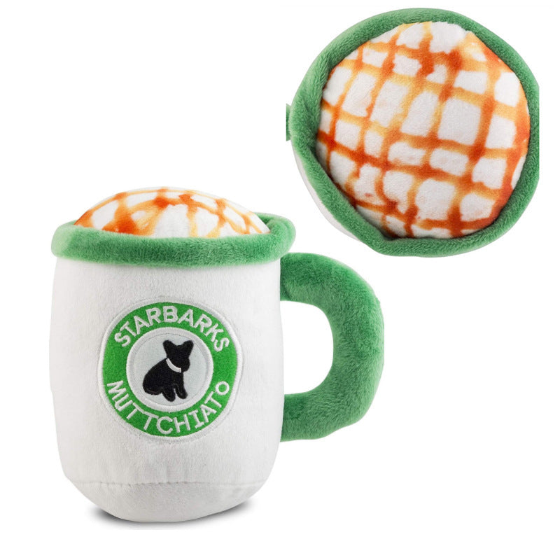 Starbarks Muttchiato Coffee Cup Dog Toy – Durable, Sound-Fun, Perfect for Playtime