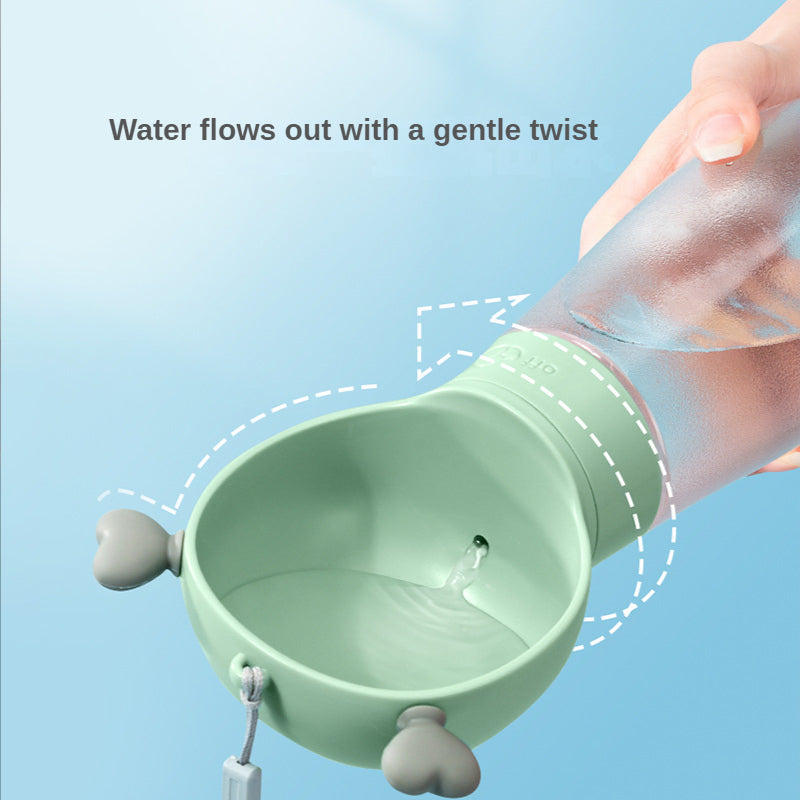 2 In 1 Dog Water Bottle Dispenser - Easy to dispense water