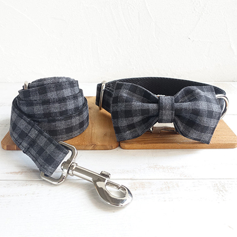 Stylish Collar, Bowtie, Lead Set