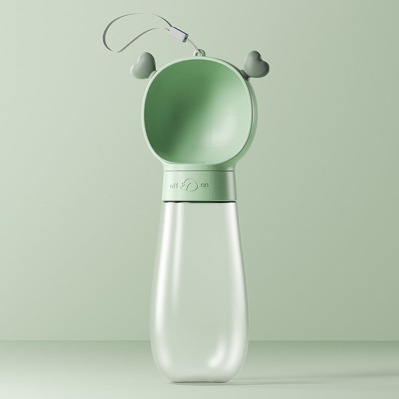 2 In 1 Dog Water Bottle Dispenser - Large Green